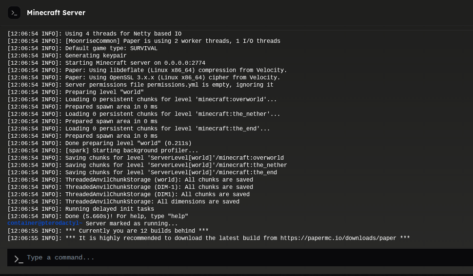 Minecraft server Hosting